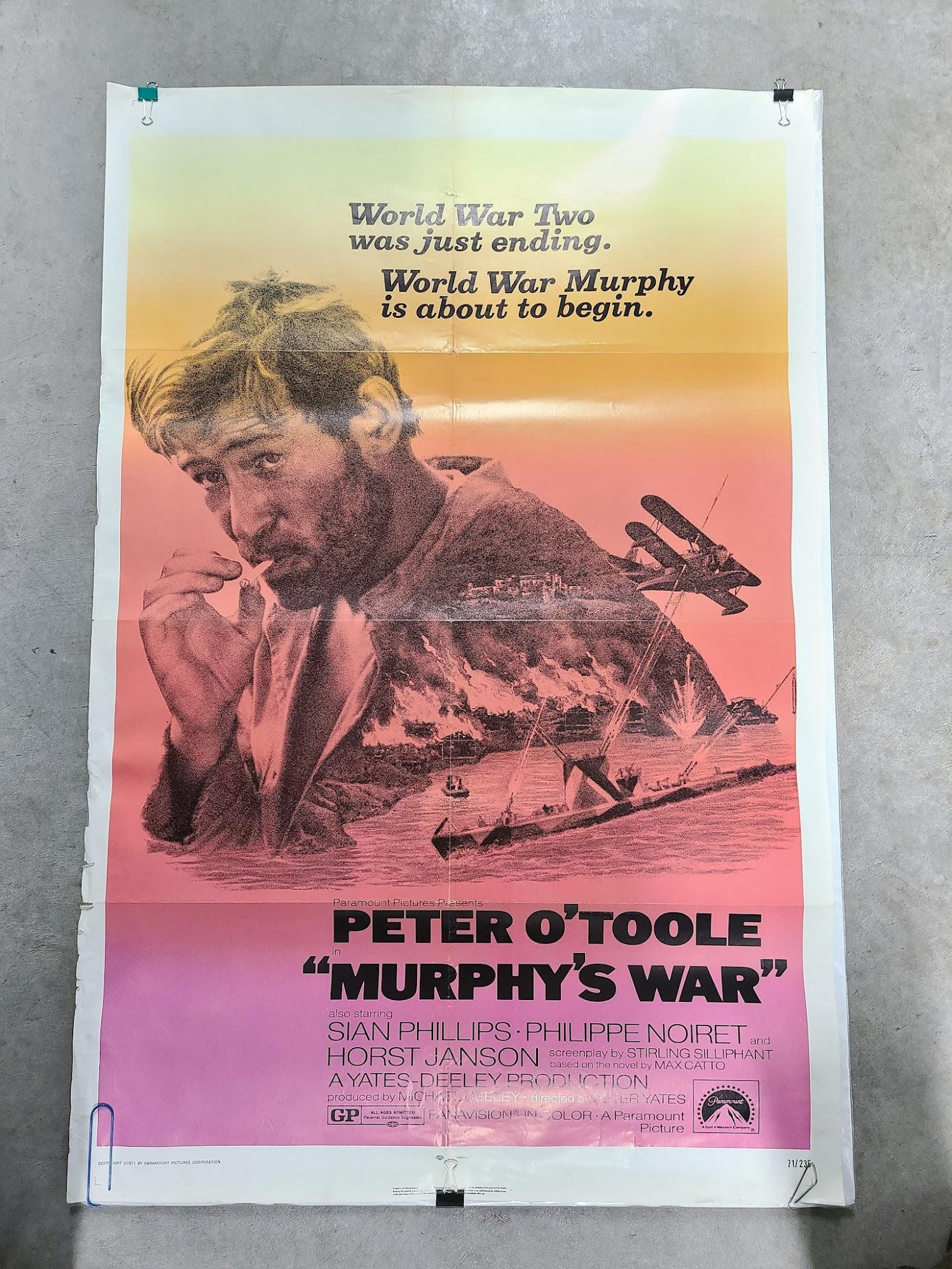 Murphy's War 1971 1 Sheets/US