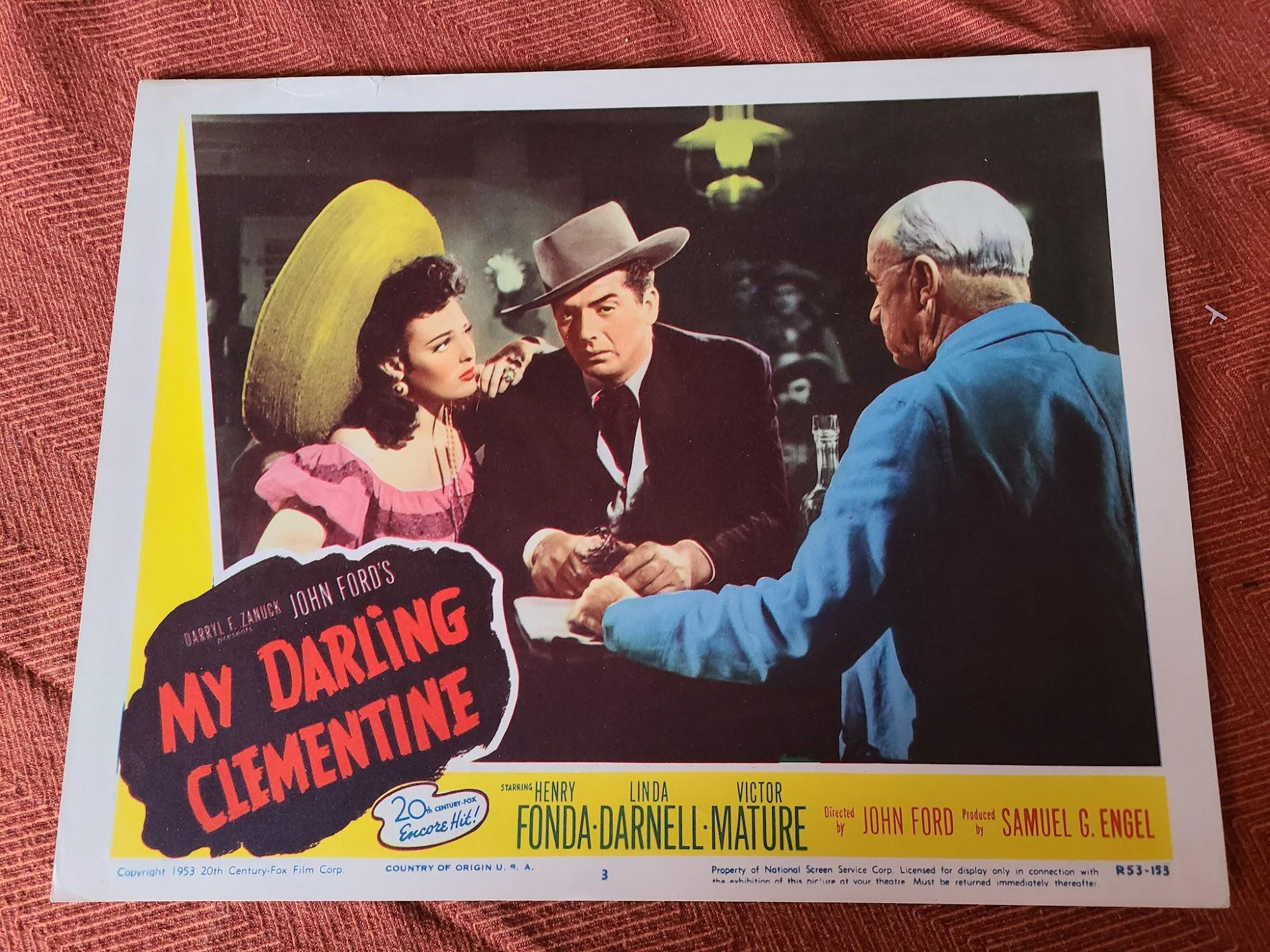 My Darling Clementine 1946 Western Lobby Cards