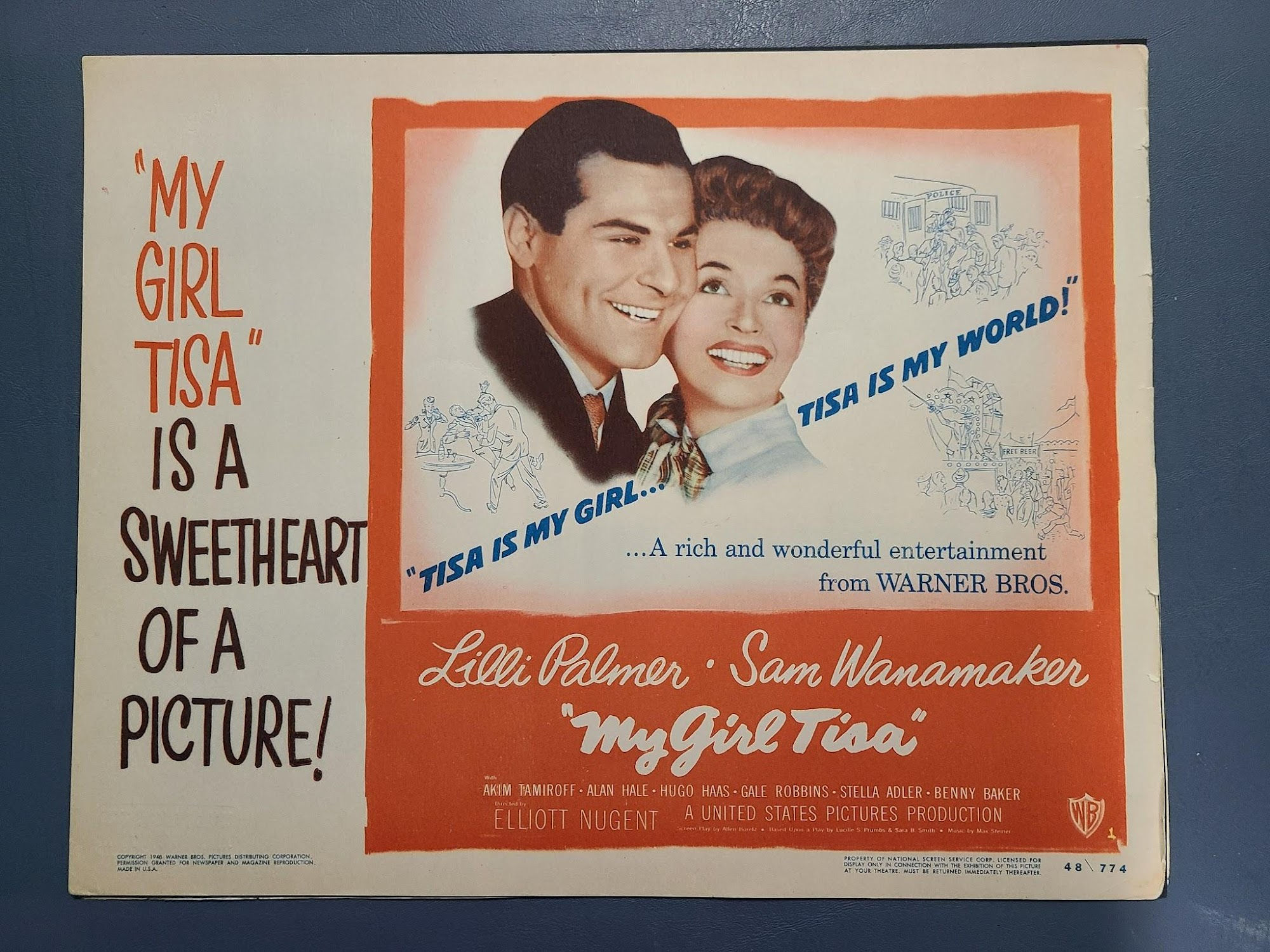 My Girl Tisa 1948 Title Cards