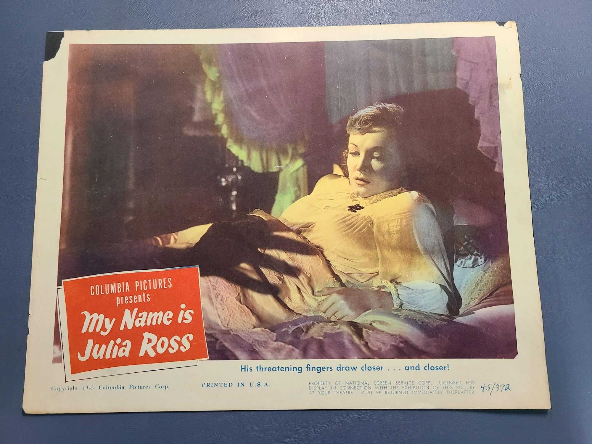 My Name Is Julia Ross 1945 General Lobby Cards