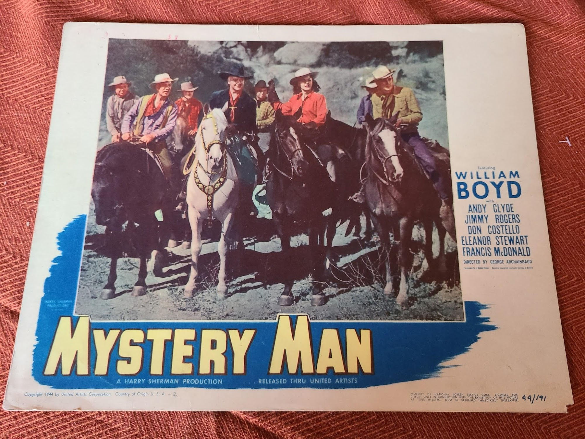 Mystery Man 1944 Western Lobby Cards