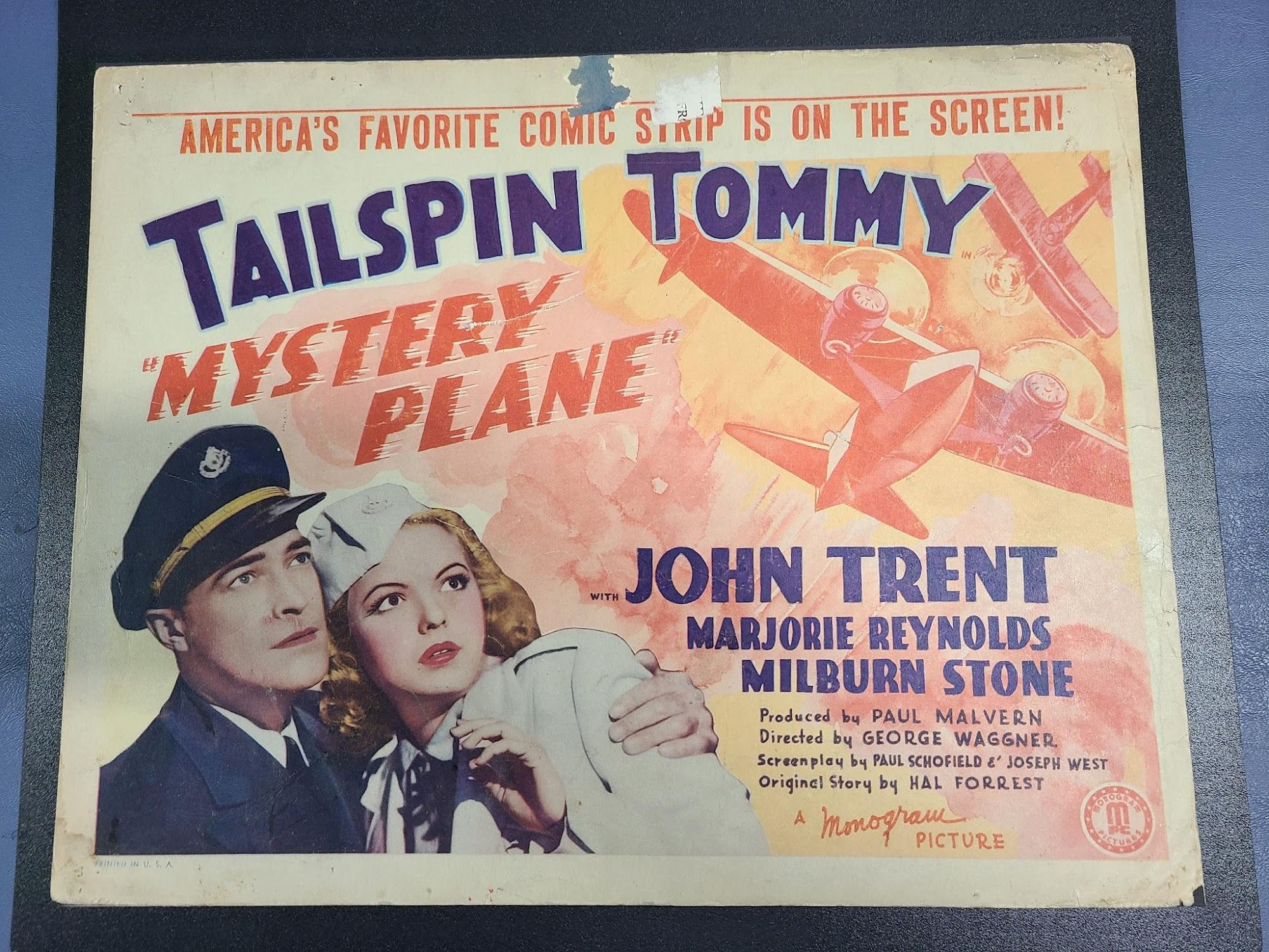 Mystery Plane 1939 Serial Lobby Cards