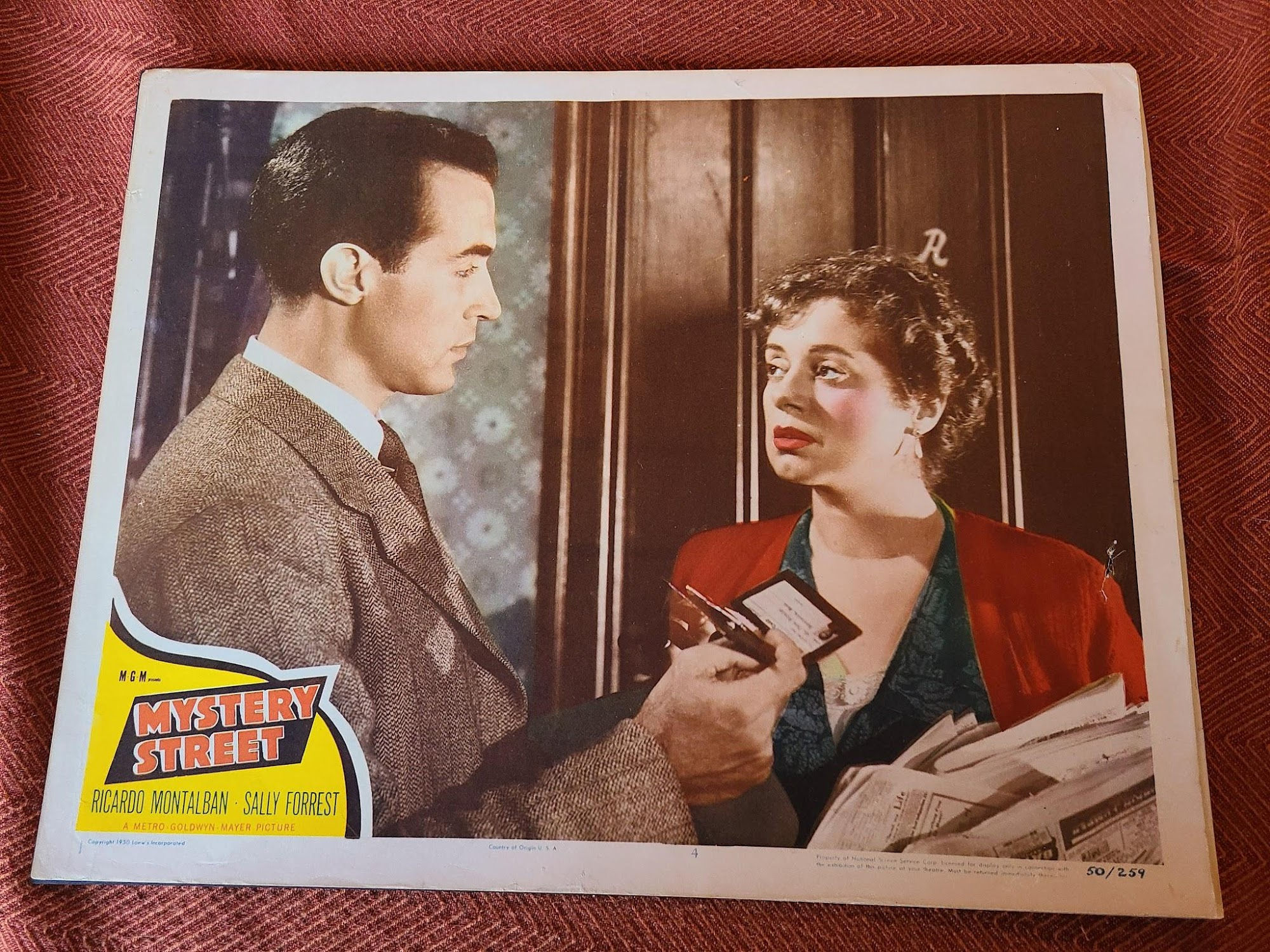 Mystery Street 1950 General Lobby Cards