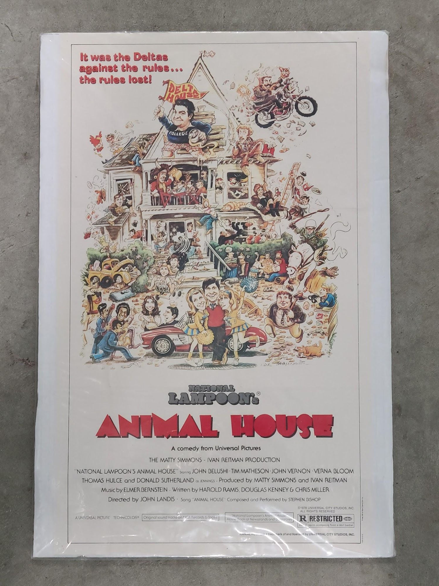 National Lampoon's Animal House 1978 Window Cards
