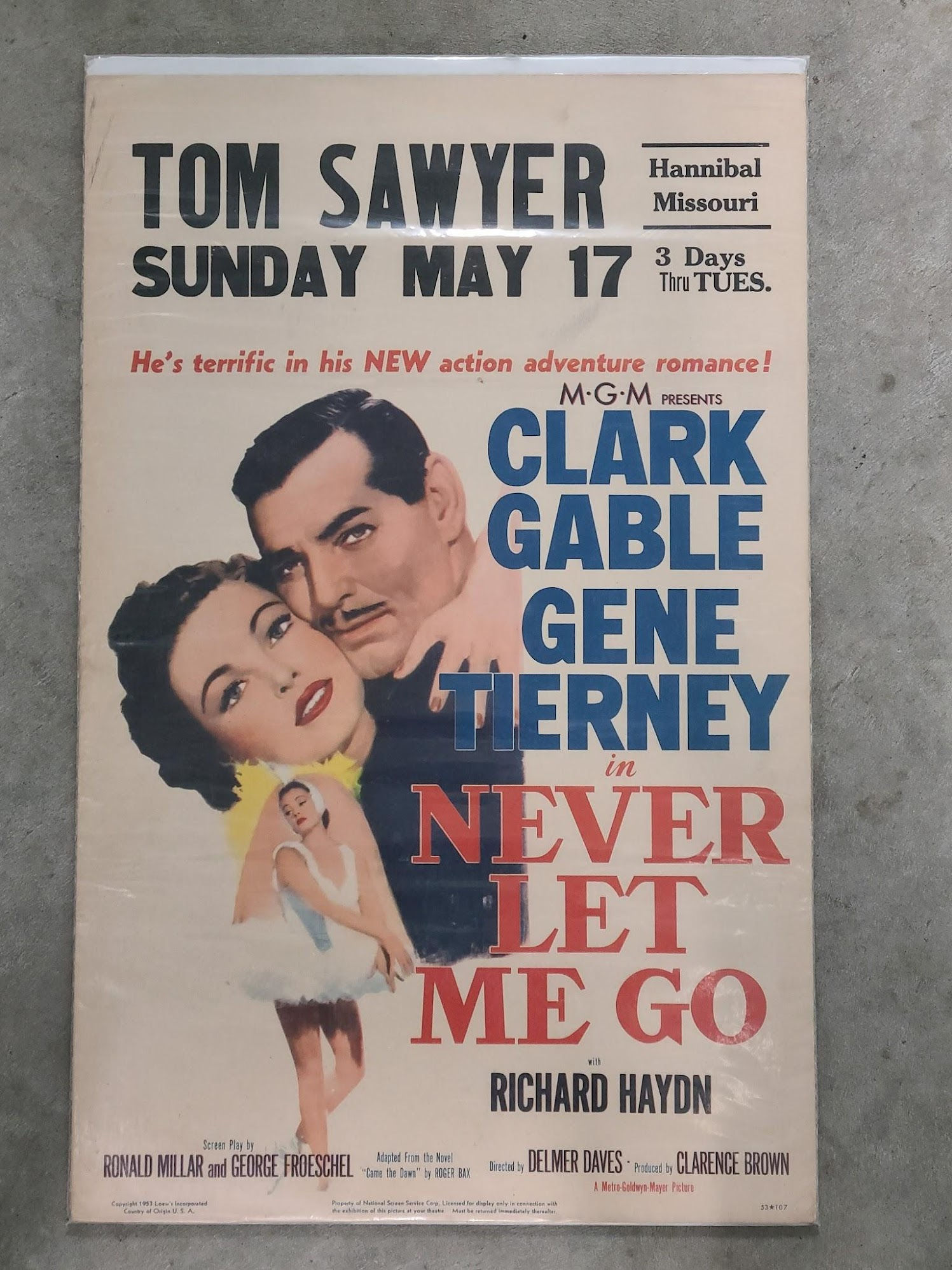 Never Let Me Go 1953 Window Cards