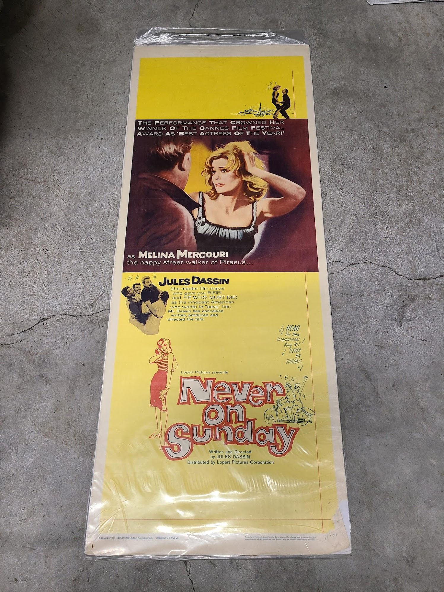 Never On Sunday 1960 Inserts