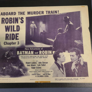New Adventures/ Batman & Robin 1949 Serial Lobby Cards