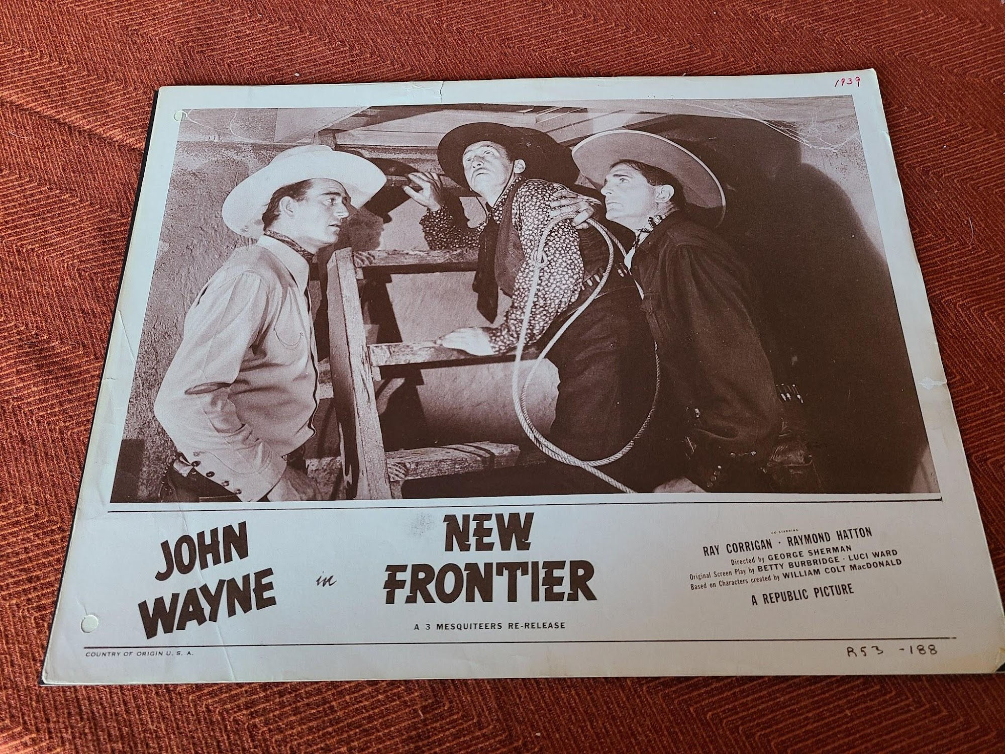 New Frontier 1939 Western Lobby Cards