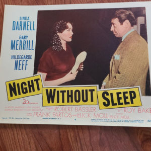 Night Without Sleep 1952 General Lobby Cards