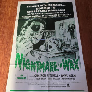 Nightmare in Wax 1966 1 Sheets/US