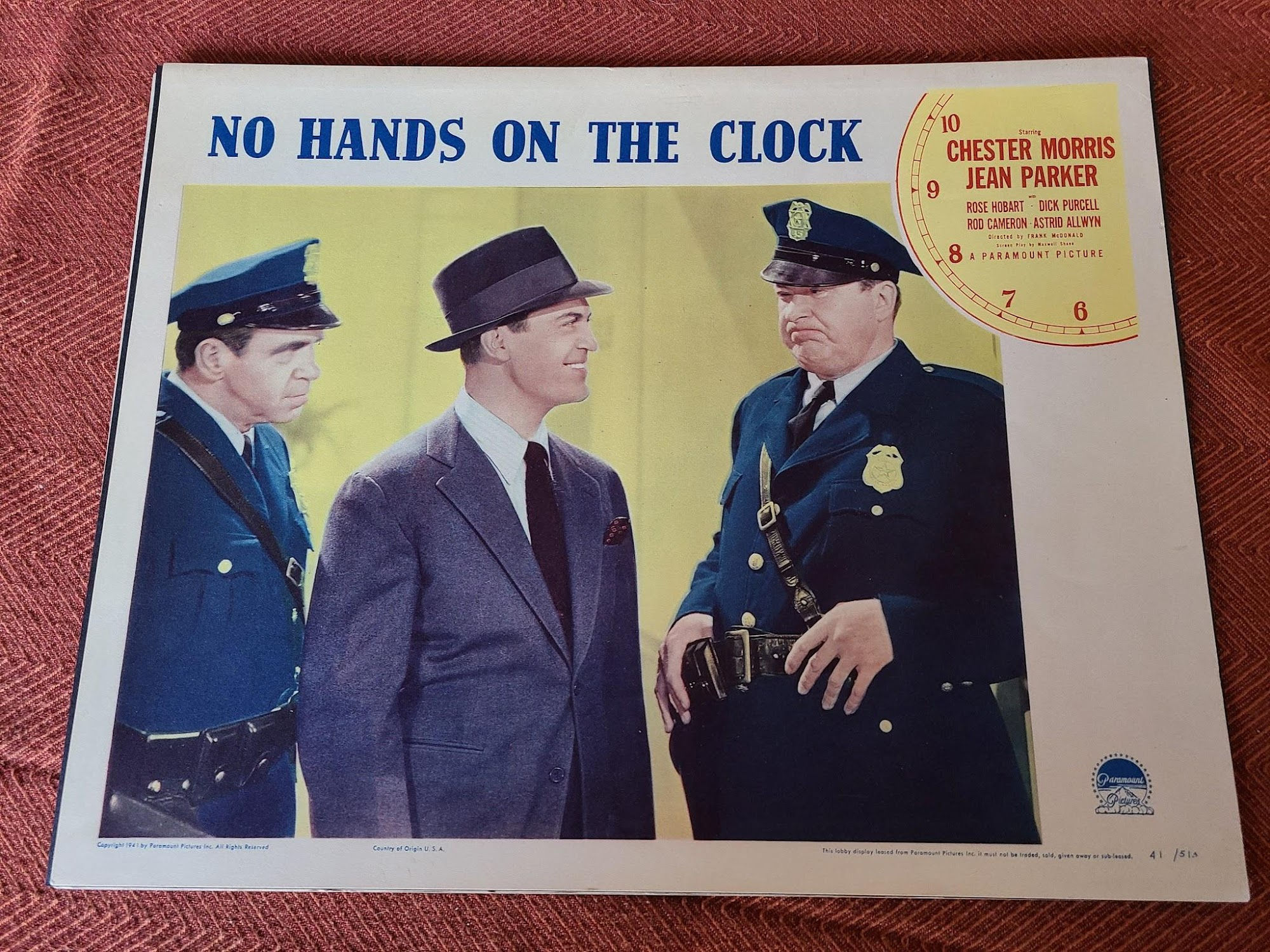 No Hands On The Clock 1941 General Lobby Cards