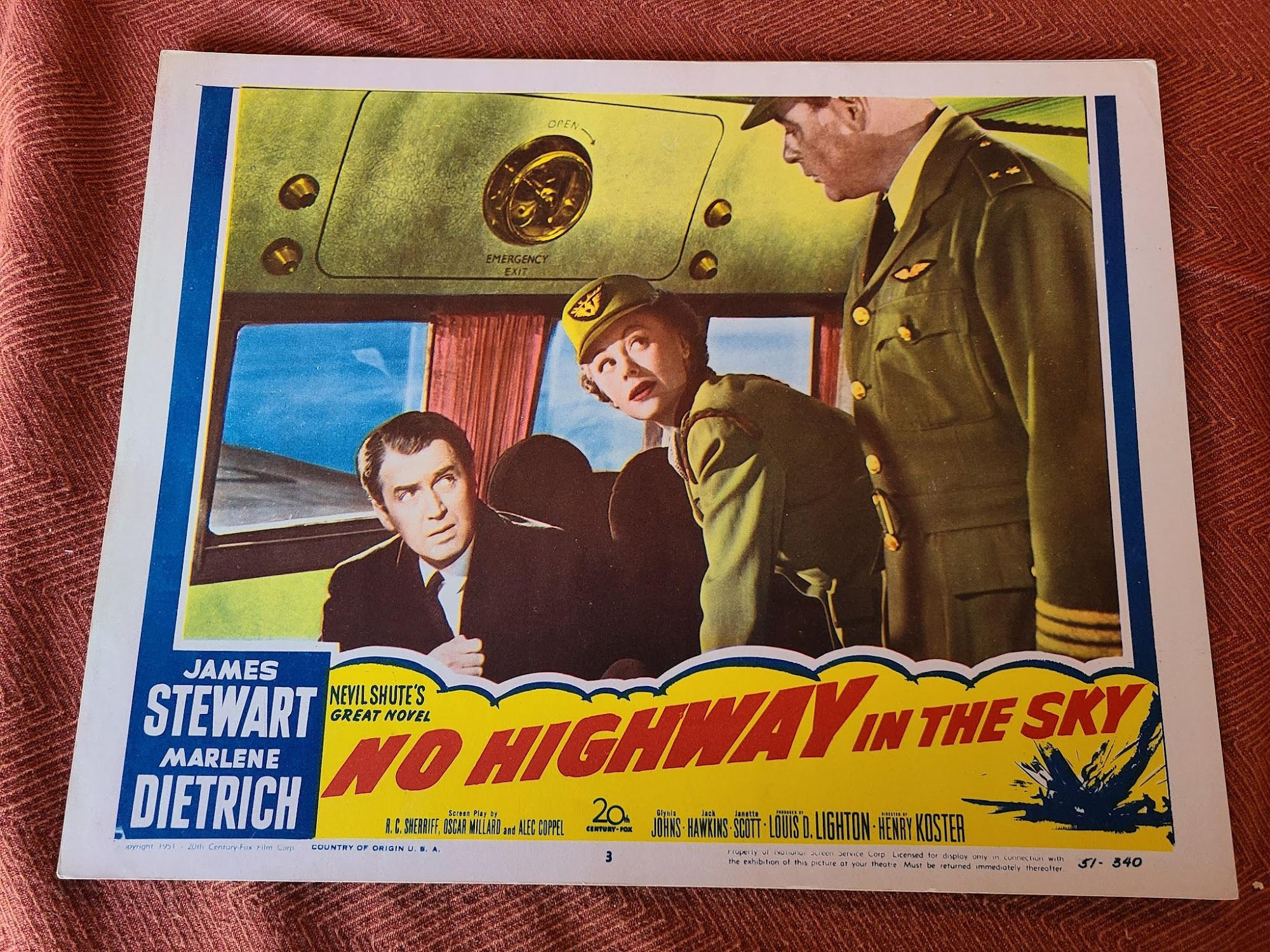 No Highway In The Sky 1951 General Lobby Cards