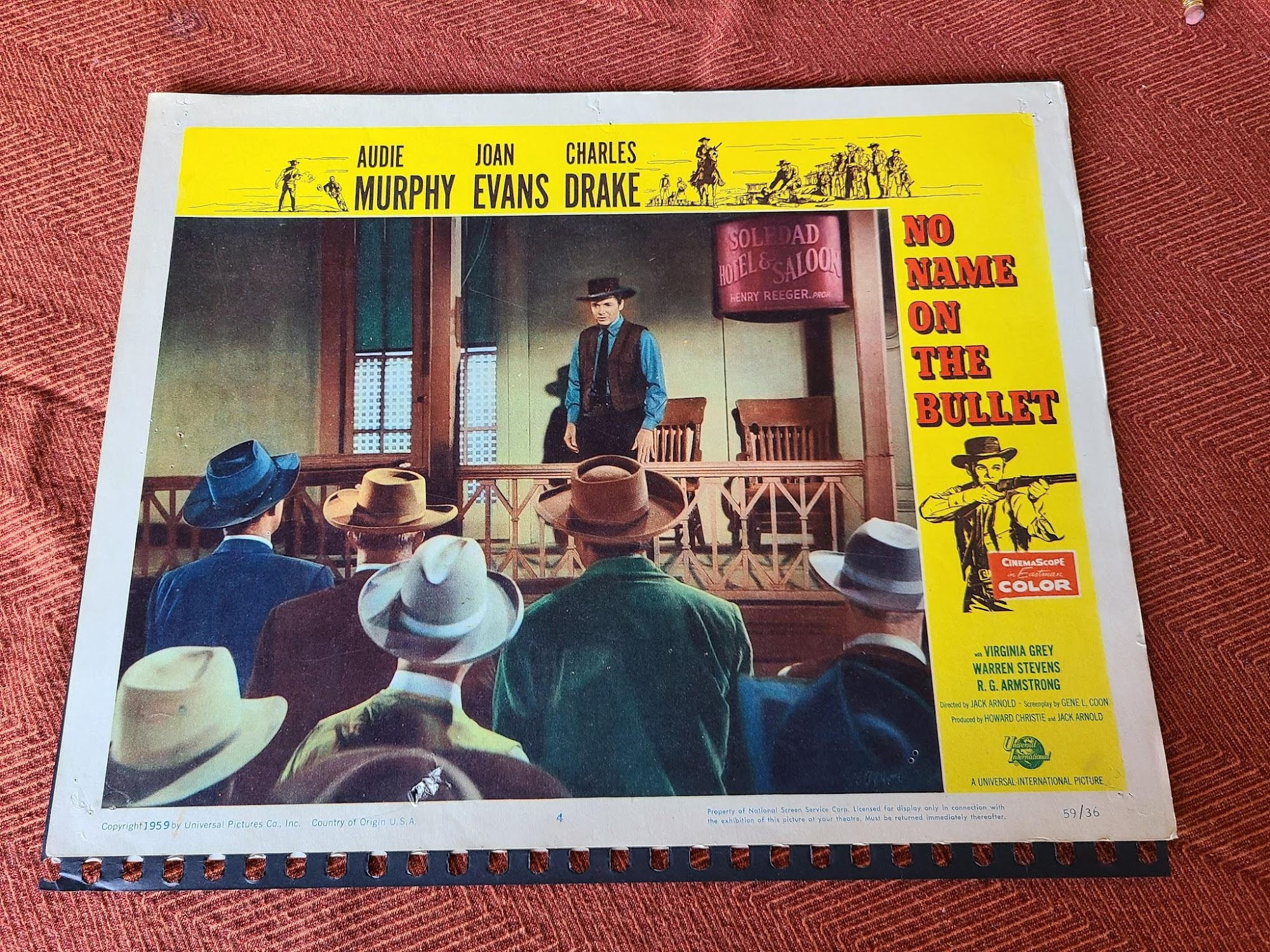 No Name On The Bullet 1959 Western Lobby Cards