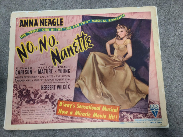 No No Nanette 1940 Title Cards