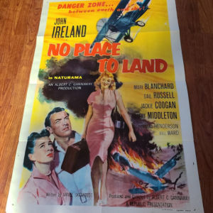 No Place to Land 1958 1 Sheets/US