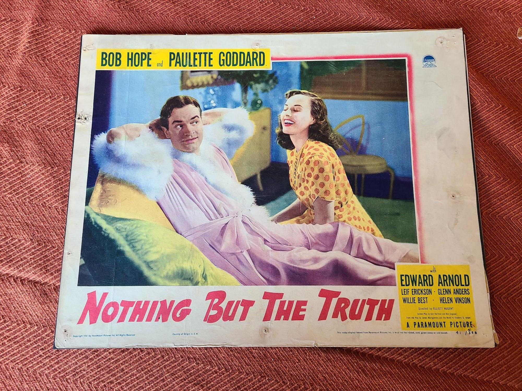 Nothing But The Truth 1941 General Lobby Cards