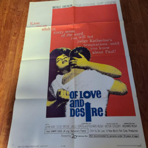 Of Love and Desire 1963 1 Sheets/US
