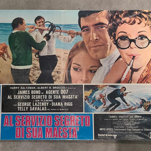 On Your Majesty's Secret Service 1969 Fotobusta