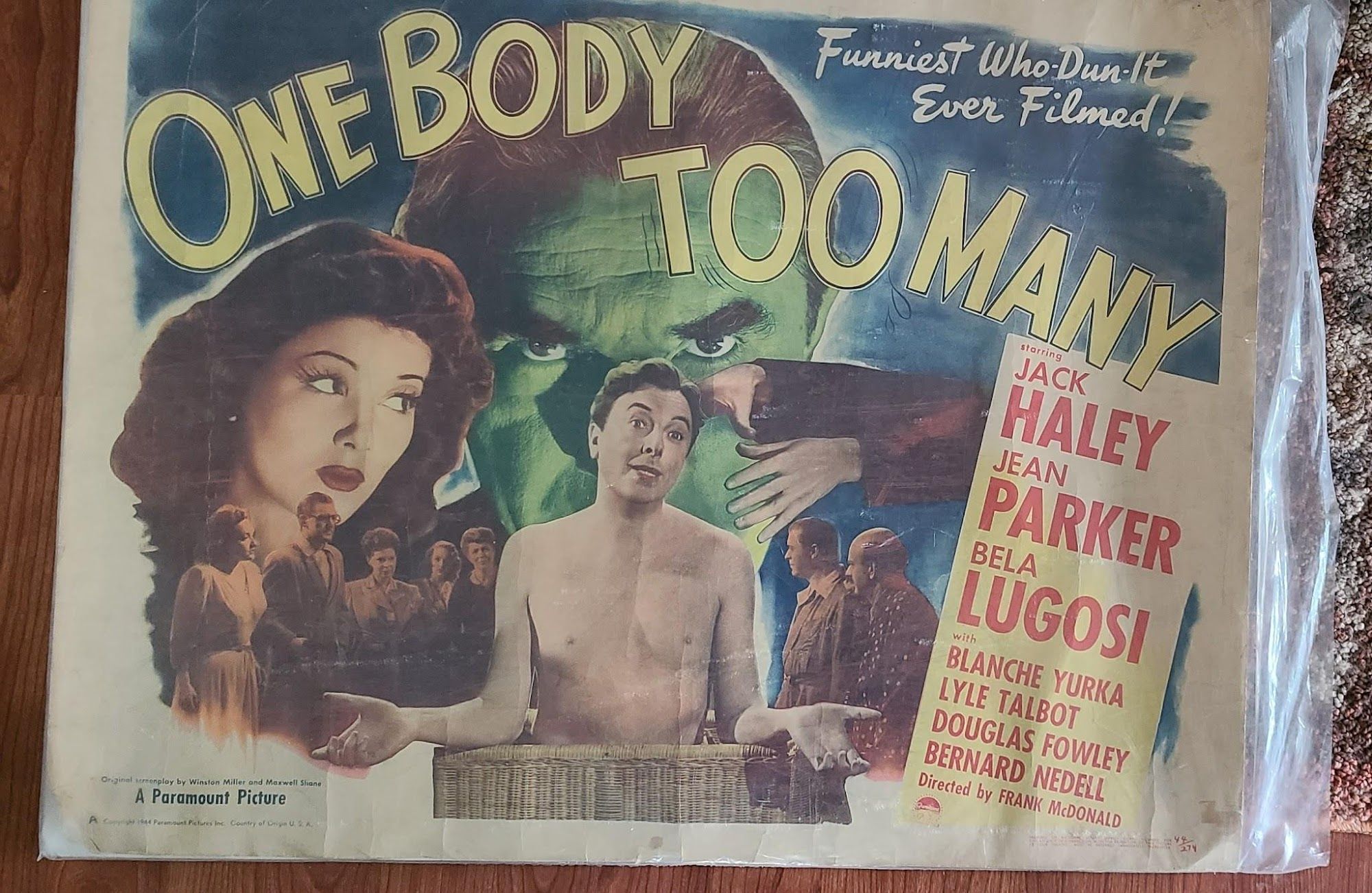 One Body Too Many 1944 Half Sheets