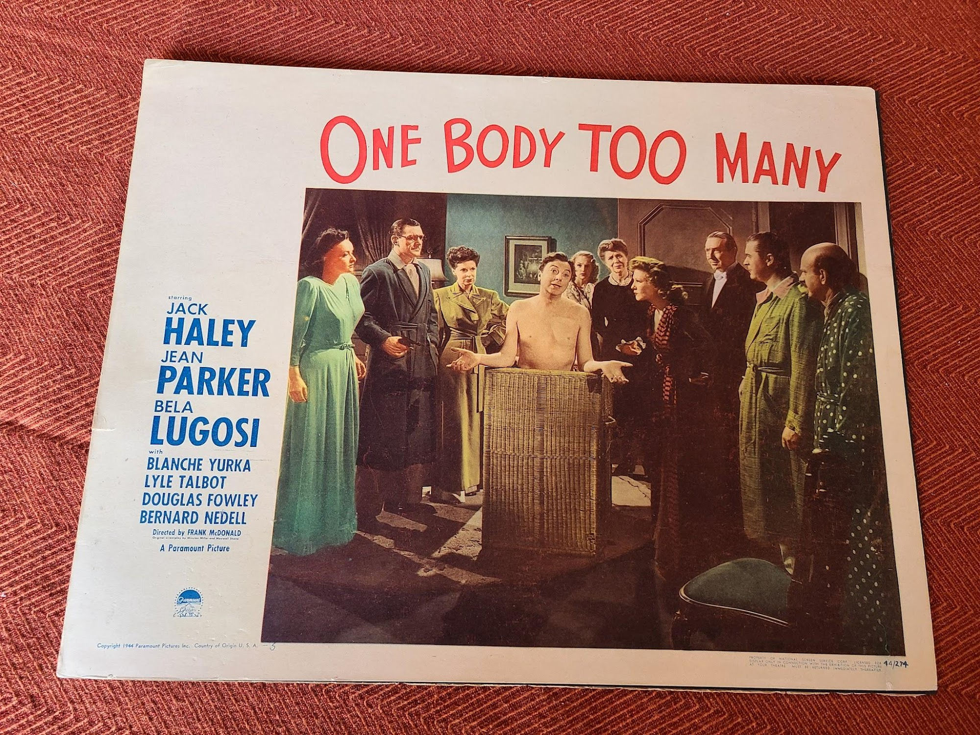 One Body Too Many 1944 Scifi/Horror