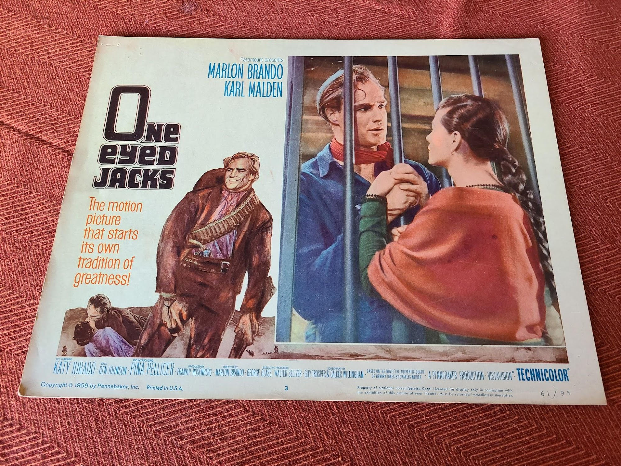 One Eyed Jacks 1961 Western Lobby Cards