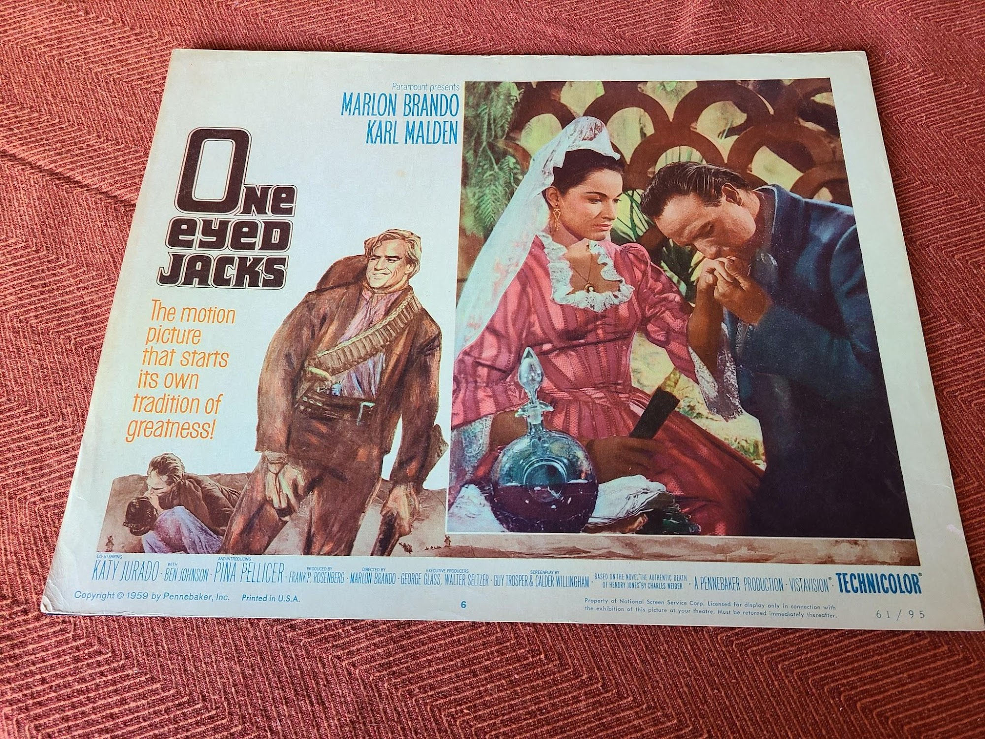 One Eyed Jacks 1961 Western Lobby Cards