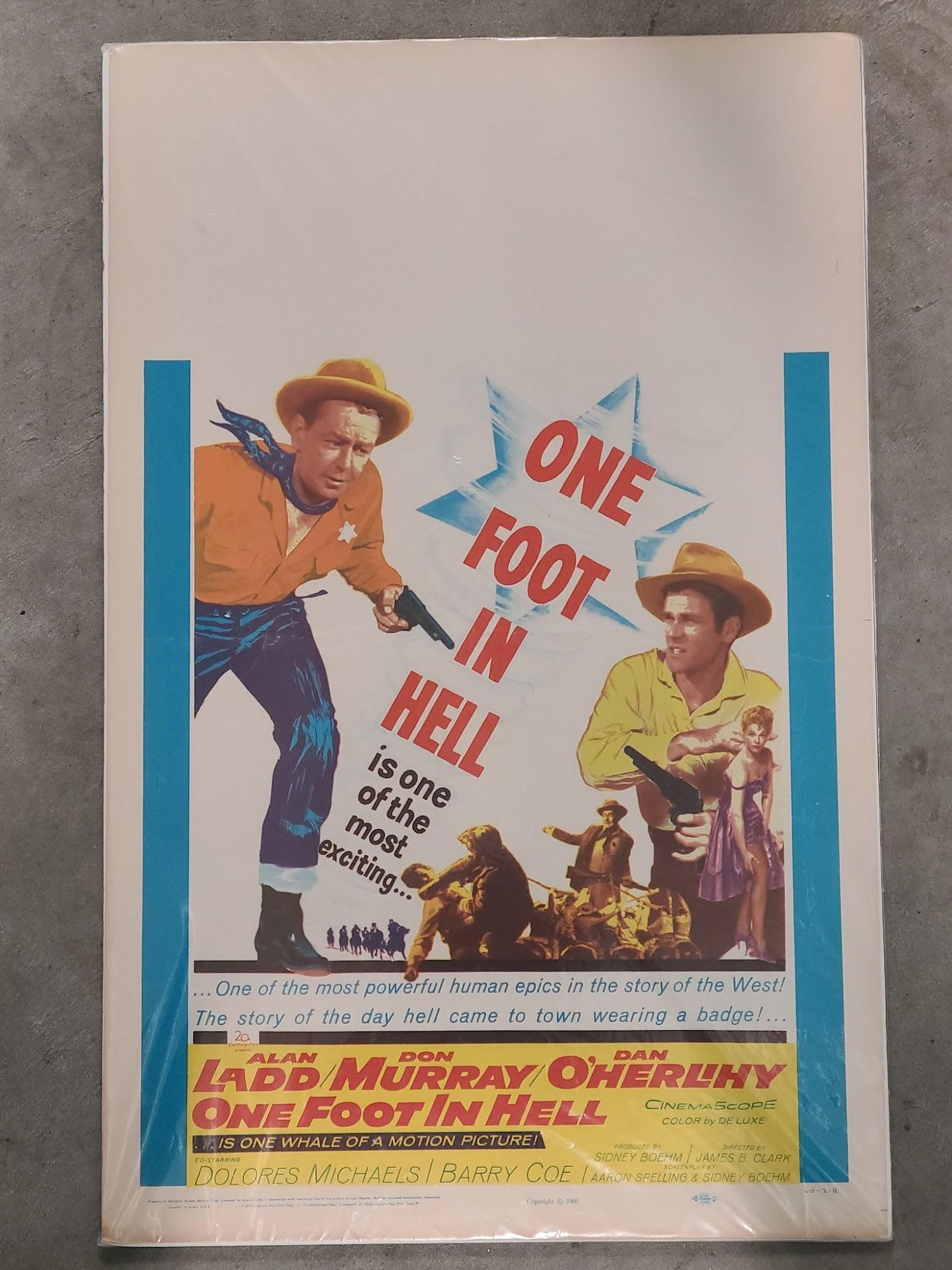 One Foot In Hell 1960 Window Cards