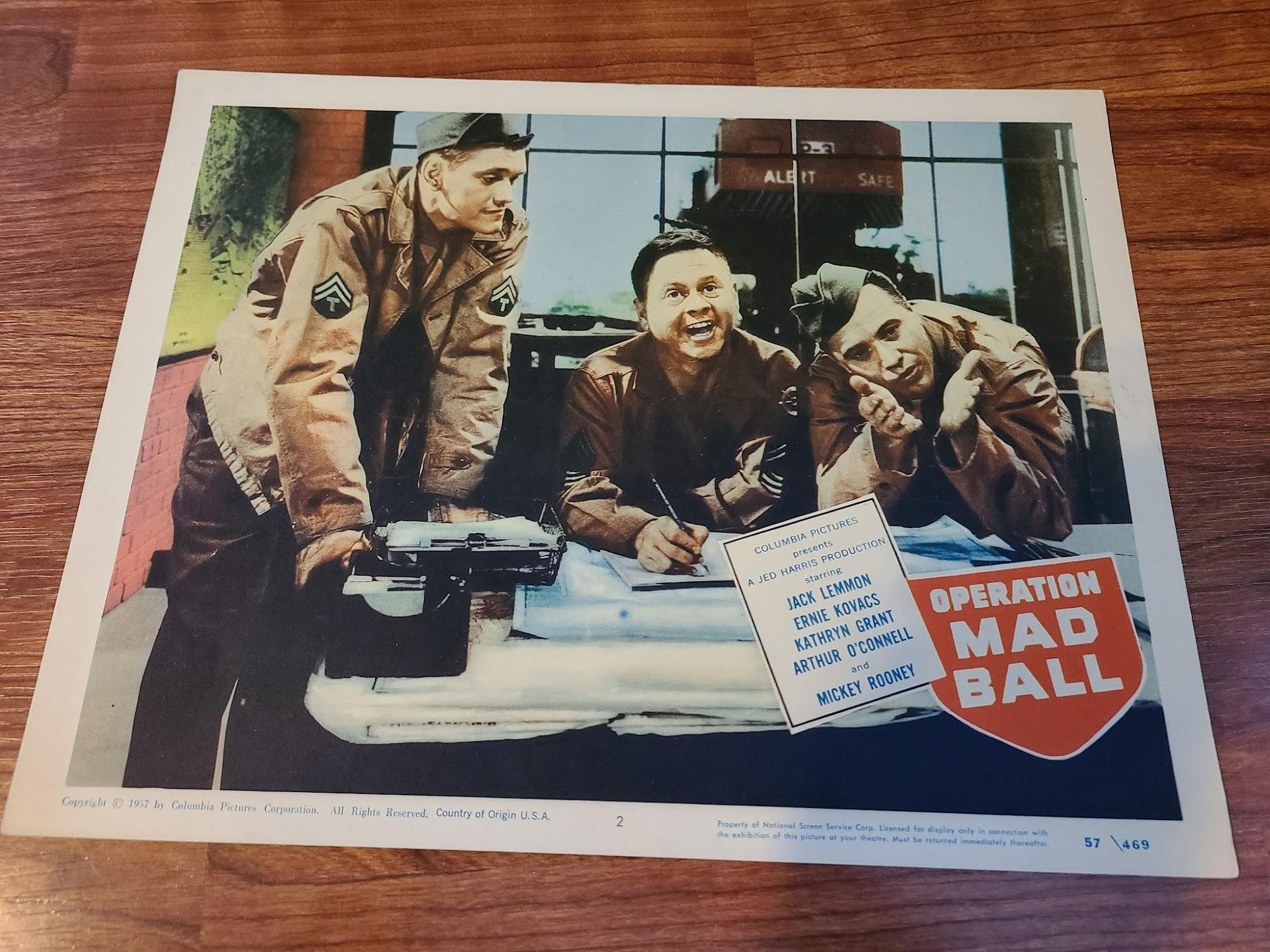 Operation Madball 1957 Military/Aviation Lobby Cards
