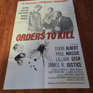 Orders to Kill 1958 1 Sheets/US