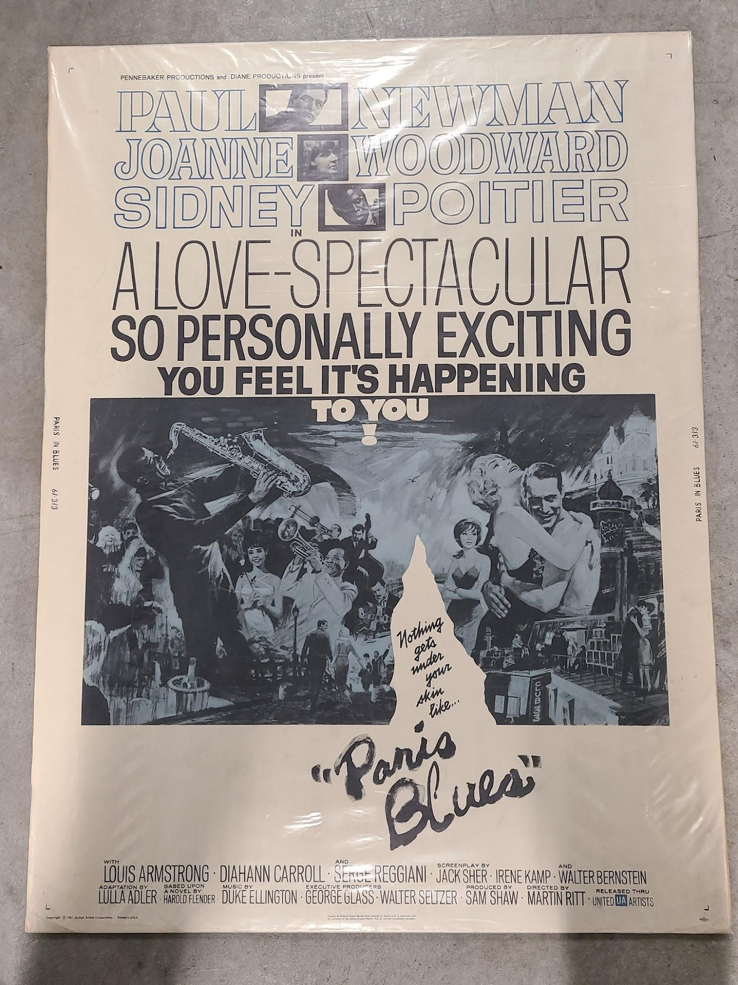 Paris Blues 1961 UK/US 30x40