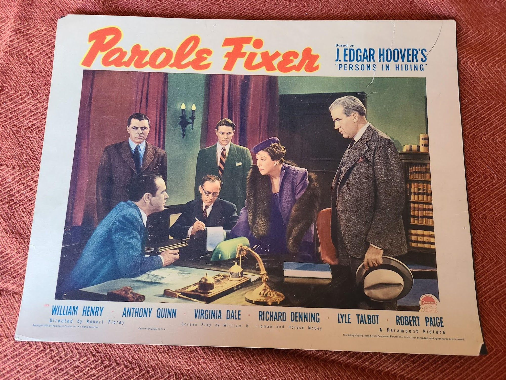 Parole Fixer 1940 General Lobby Cards