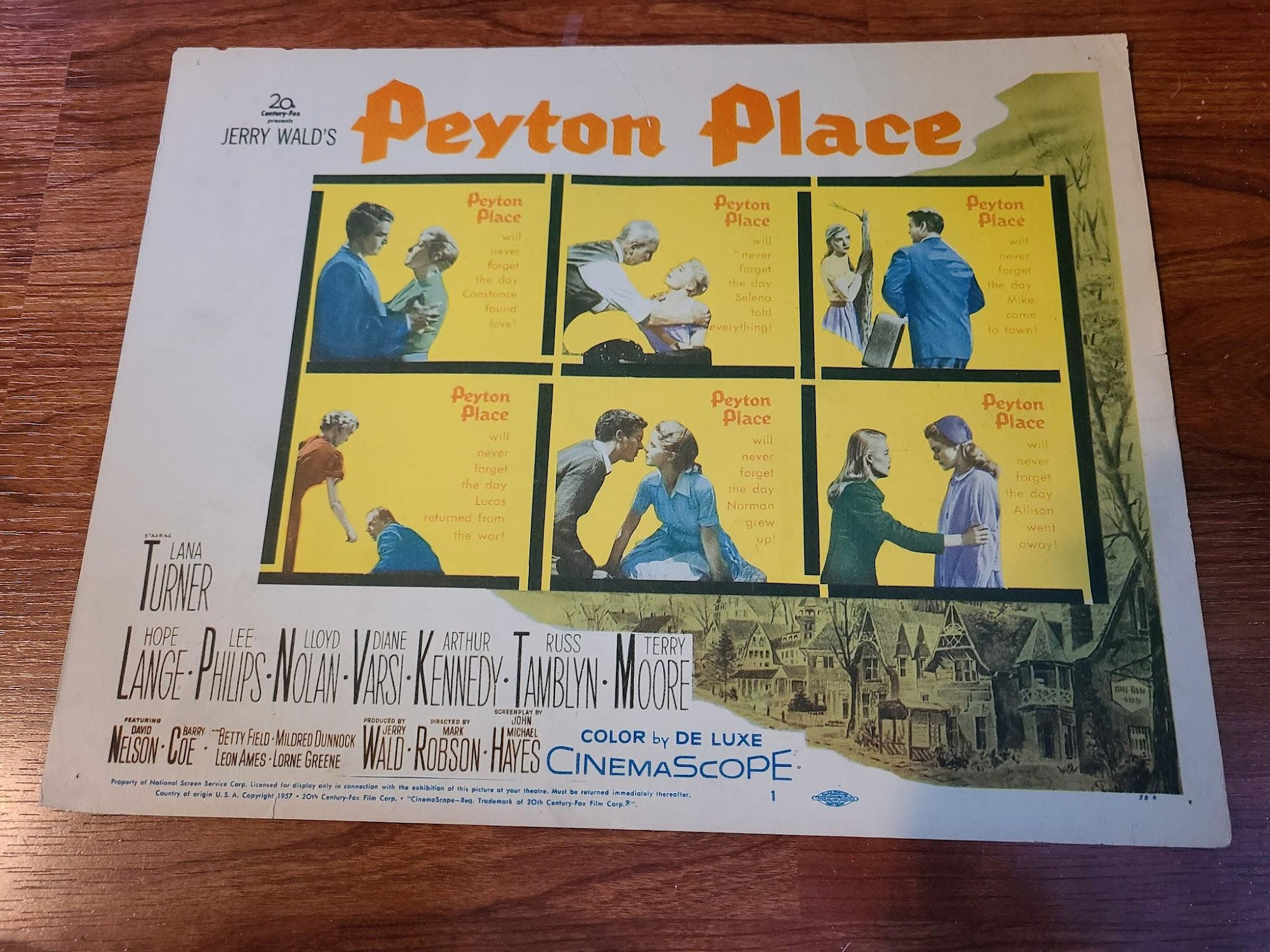 Peyton Place 1957 Title Cards