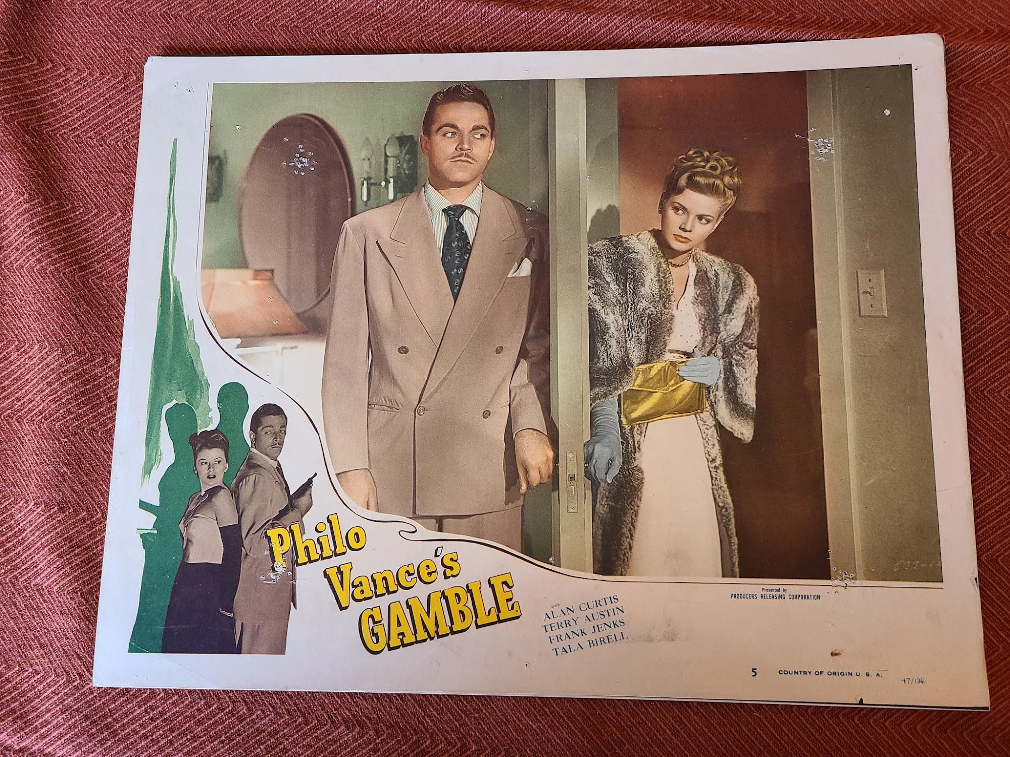 Philo Vance's Gamble 1947 General Lobby Cards