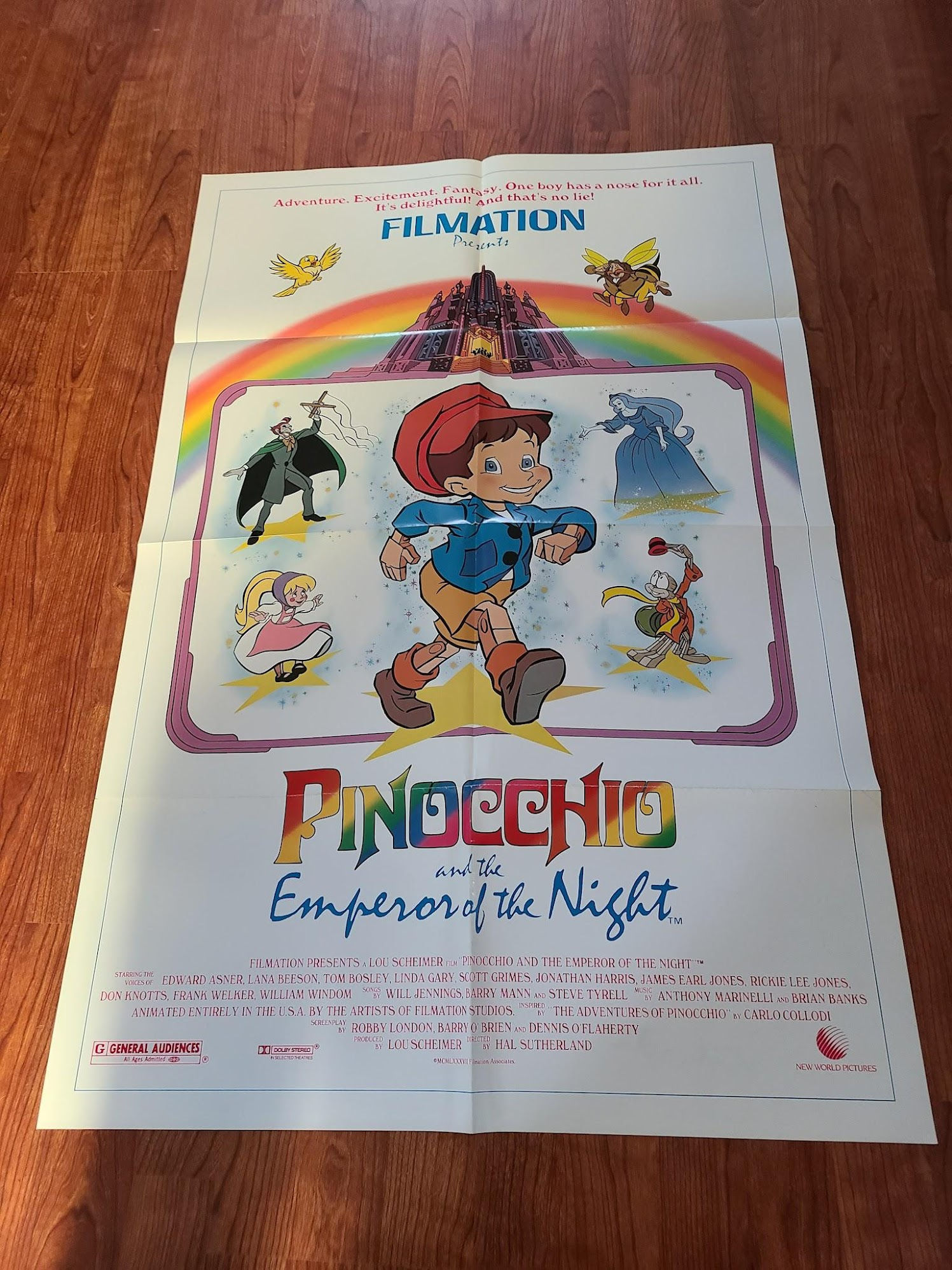 Pinocchio and the Emperor of the Night 1987 1 Sheets/US