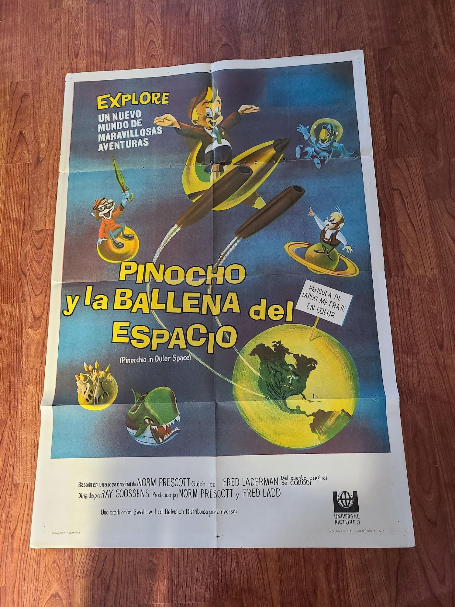 Pinocchio In Outer Space 1965 1 Sheets/US