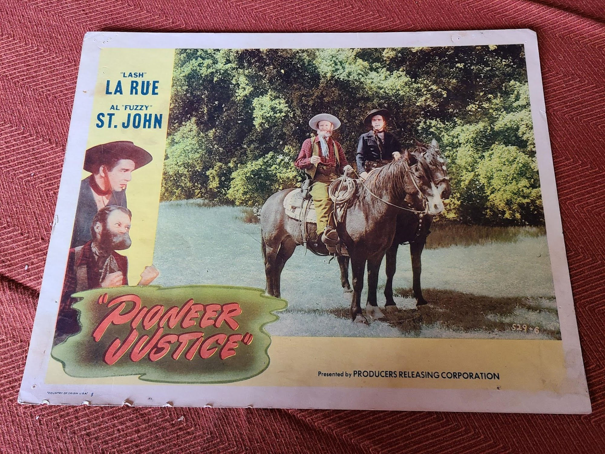 Pioneer Justice 1947 Western Lobby Cards