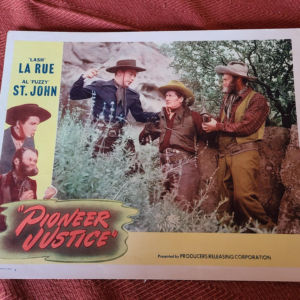Pioneer Justice 1947 Western Lobby Cards