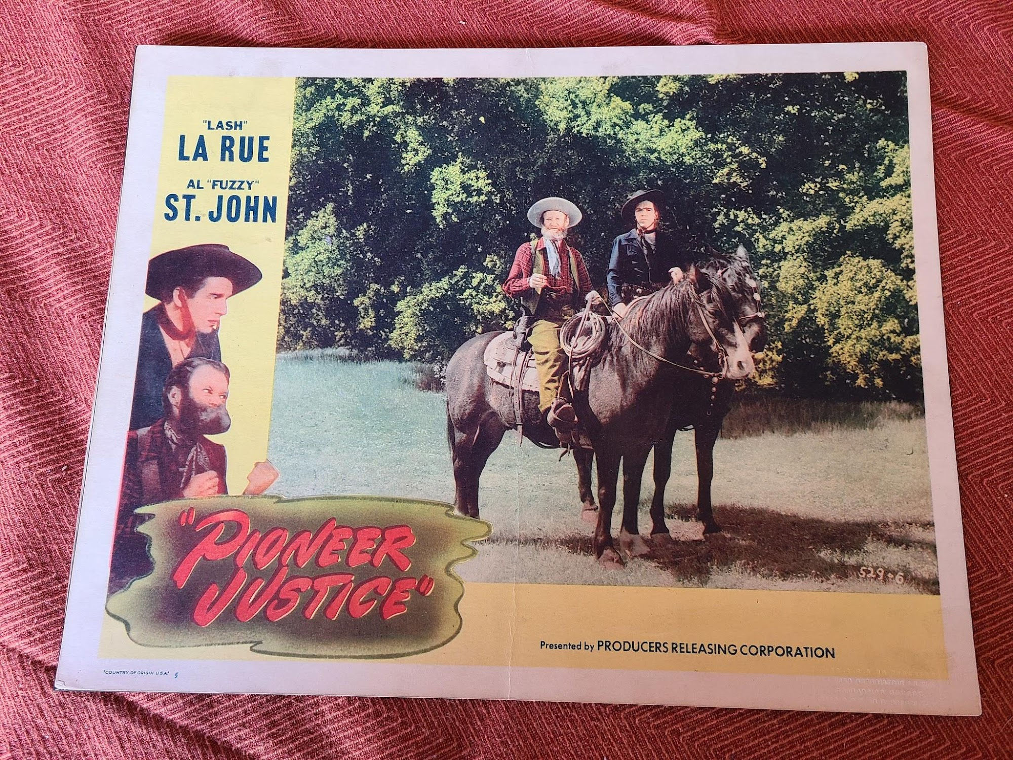 Pioneer Justice 1947 Western Lobby Cards