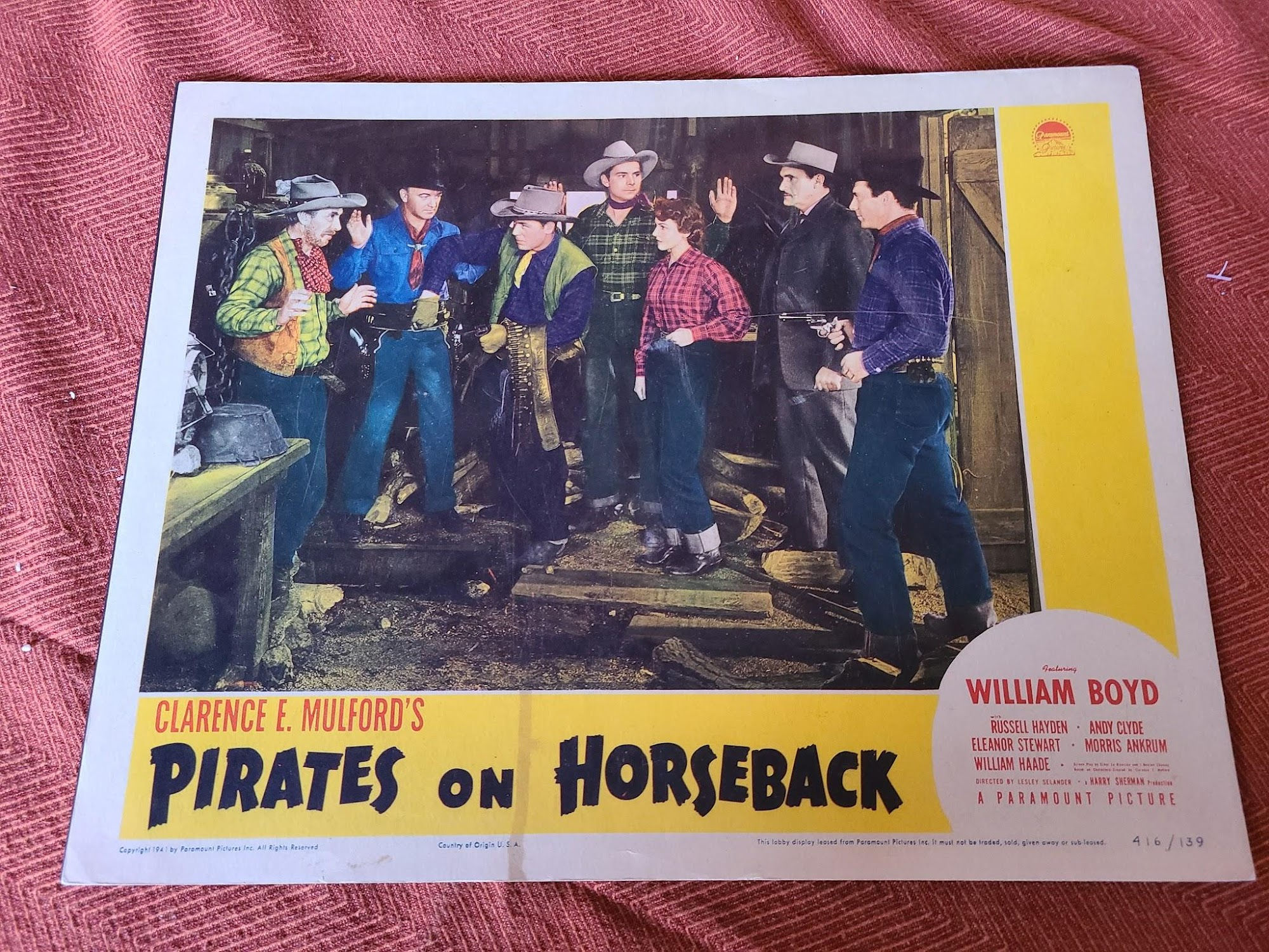 Pirates On Horseback 1941 Western Lobby Cards