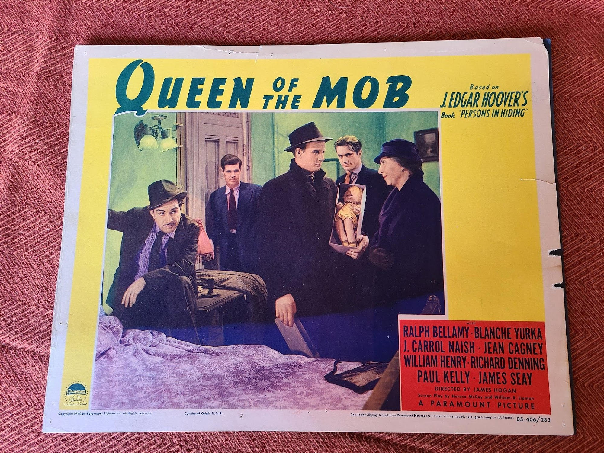 Queen Of The Mob 1940 General Lobby Cards