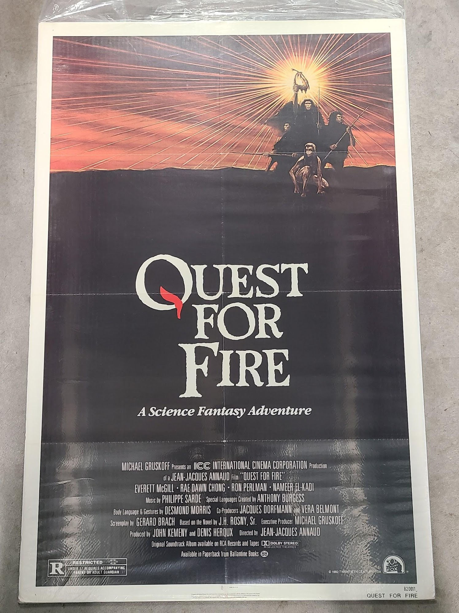 Quest For Fire 1982 1 Sheets/US