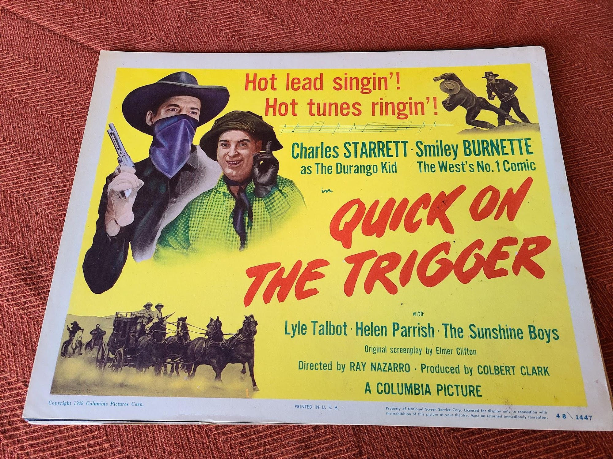 Quick On The Trigger 1948 Western Lobby Cards