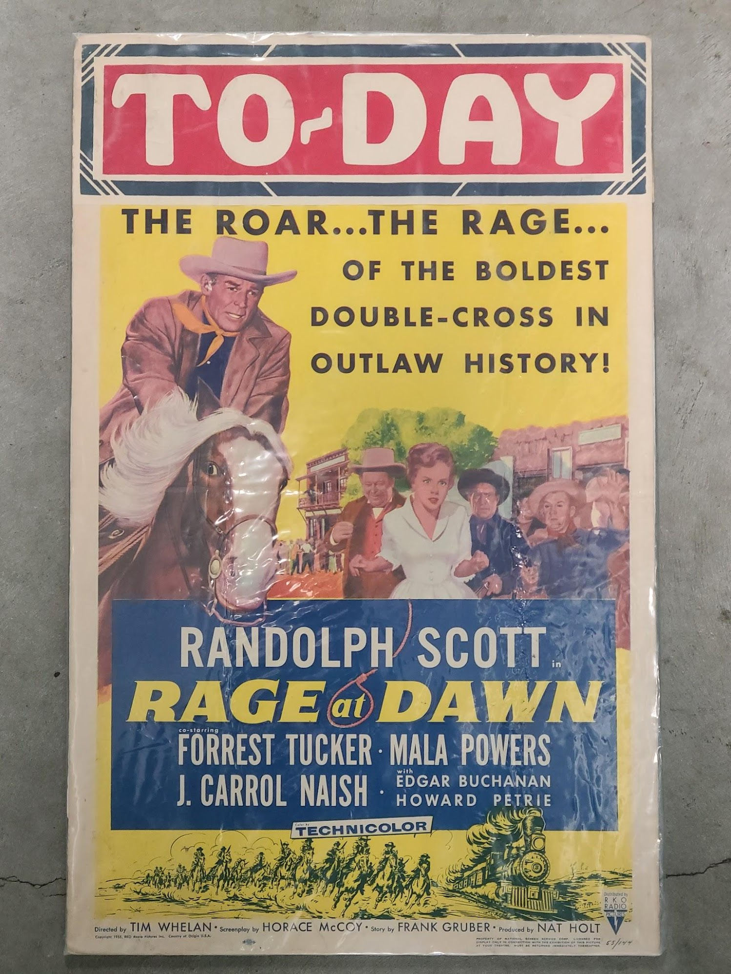 Rage At Dawn 1955 Window Cards
