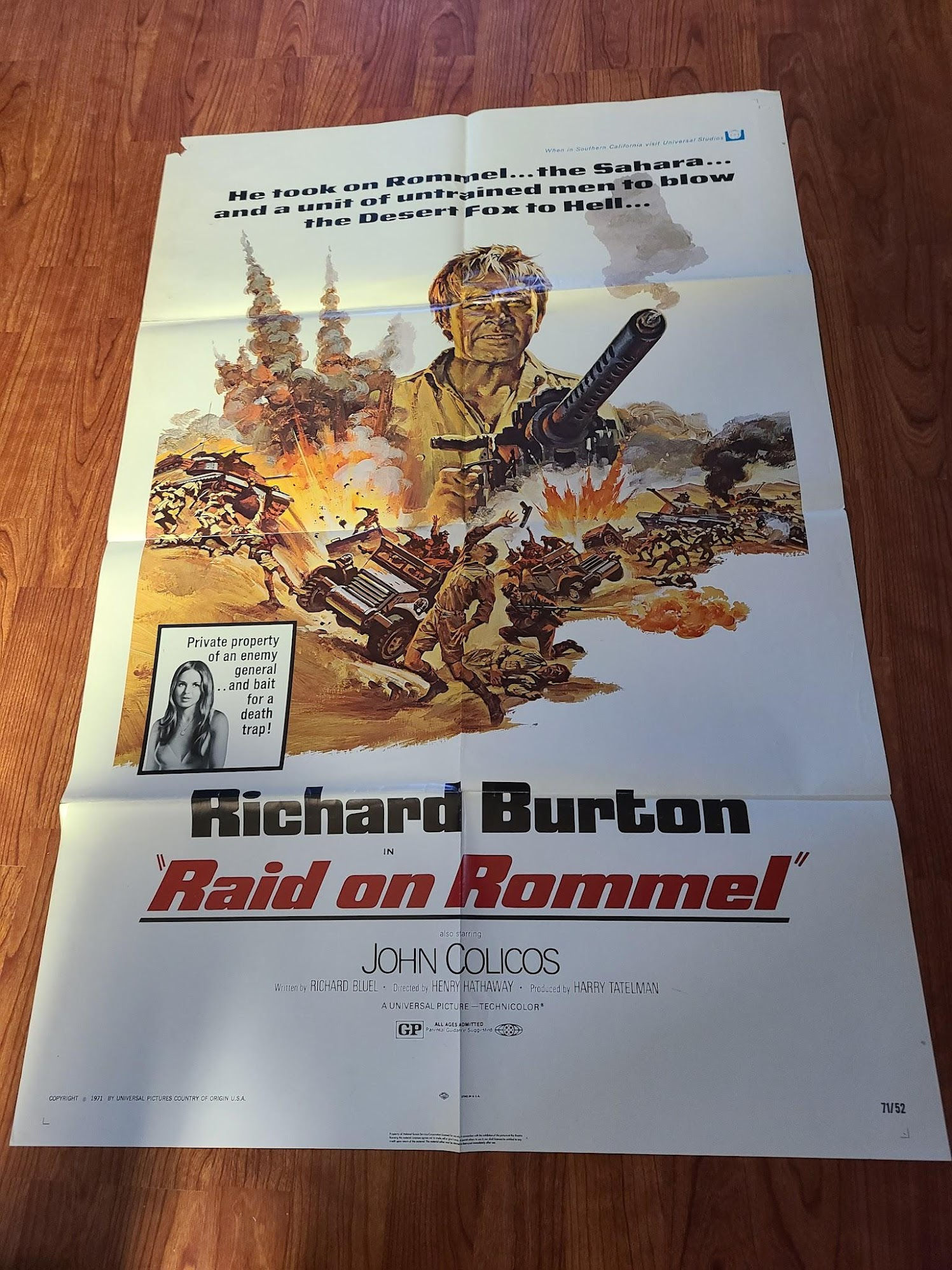 Raid on Rommel 1971 1 Sheets/US