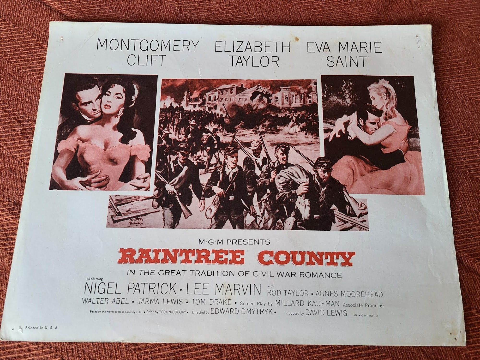 Raintree County 1957 Western Lobby Cards