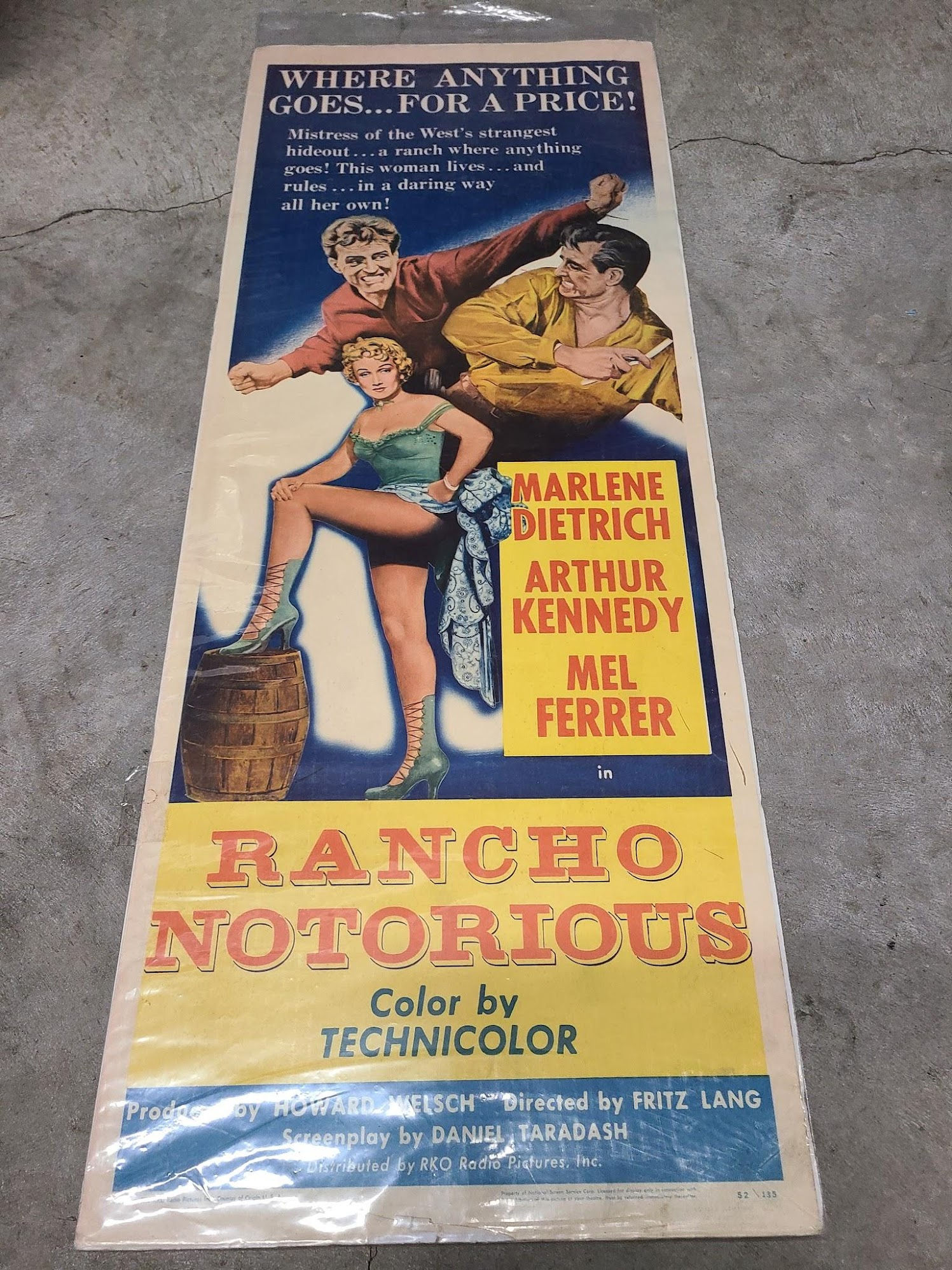 Rancho Notorious 1952 Inserts