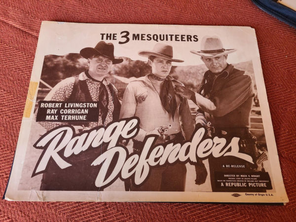 Range Defenders 1937 Western Lobby Cards
