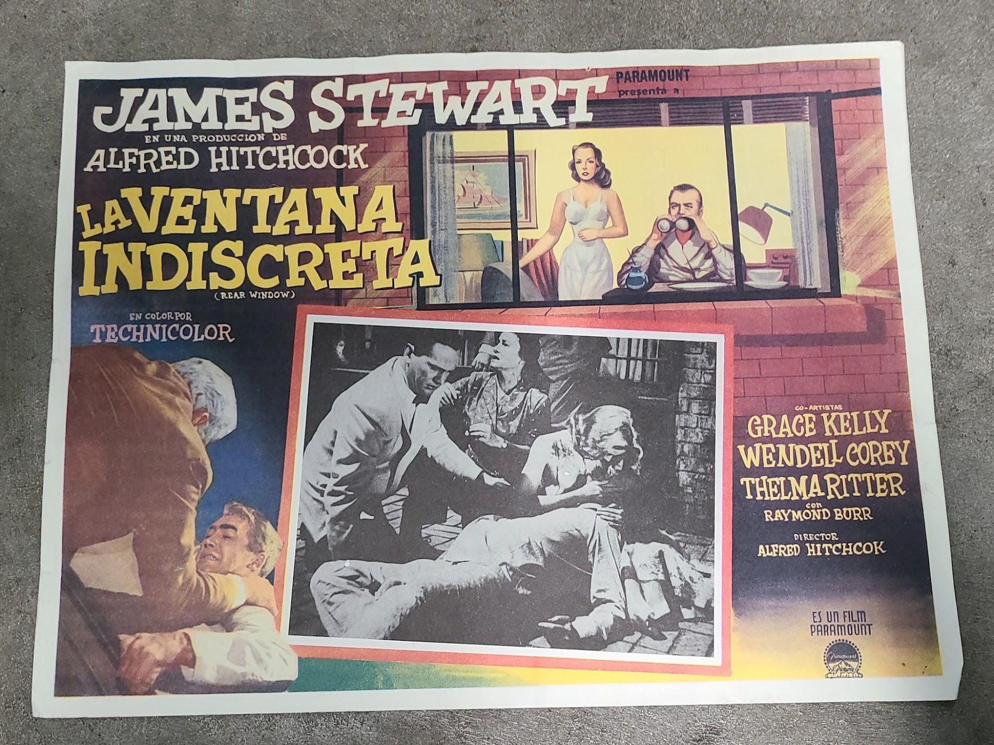 Rear Window 1954 Mexican Lobby Cards