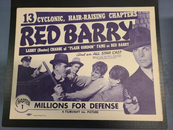 Red Barry 1938 Serial Lobby Cards
