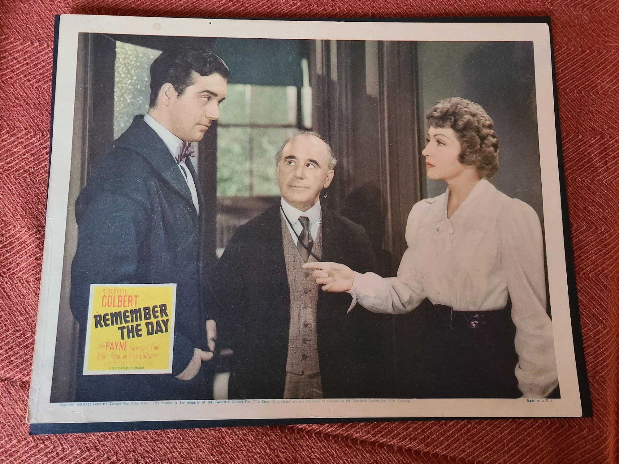 Remember The Day 1941 General Lobby Cards